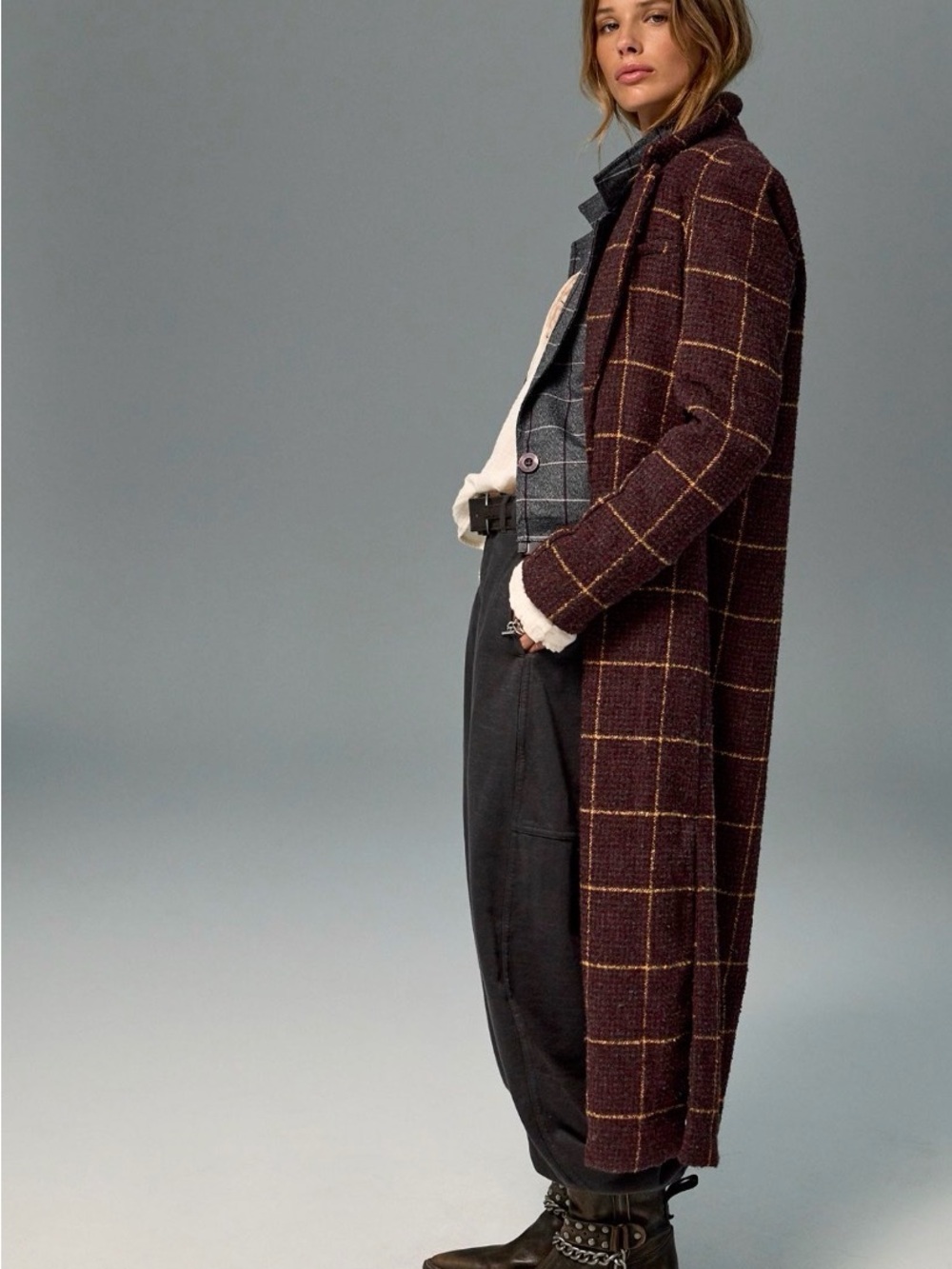 Free People Hailey Tweed Duster